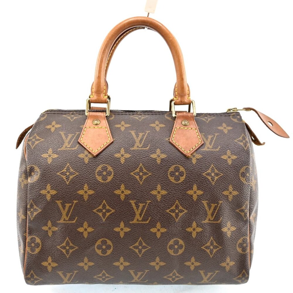 LOUIS VUITTON Monogram Speedy 25 Hand Bag bsj870-102125